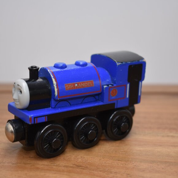 Sir Handel 2003 Blue Wooden Train Tank Engine - Thomas & Friends Wooden Railway - Picture 4 of 8